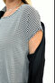 Plus Size (50-56) Jacket Collar Single Button Long Sleeve Two-Piece Suit Women's Blouse - 4