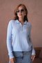 Women's Polo Neck Zipper Detail Knitwear Sweater - 4