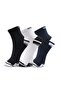 Ankle Socks 3 Pack – Half-Terry Men's Ankle Socks, Black, Grey, Blue