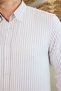 Striped Collared Button Slim Fit Men's Shirt - 6