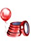 Shiny Metallized Red Shiny Raffia 25 Meters - Balloon String & Gift Wrap Ornament Ribbon - 2