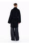 Belted Wool Coat Black - 5
