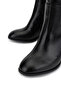 Women's Faux Leather Black Patent Leather Heeled Boots - 3