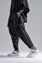 Unisex Black Balloon Pocket Avant-Garde Baggy Trousers - 5