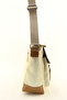 Unisex Beige Canvas Business School Briefcase Laptop Messenger Bag - 3