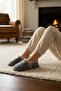 Plush Women's Home Slippers Furry Soft Sole Home Boots Slippers - 2