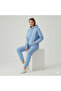 3 Thread Cotton Fabric Winter Unisex O Oversized Women's Long Sleeve Bottom-Top Tracksuit Set - 3