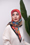 وشاح ناعم رقمي بنمط مختلط ملون - 5