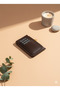 Women's Leather Zipper Card Holder Wallet Small Size (Dark Brown) - 5