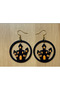 2 Pairs Halloween Castle Earrings - Special Design Black Orange Mysterious Castle Figured Dangle Earrings for Women (Lightweight)