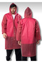 Unisex Women-Men Waterproof Windproof Raincoat with Snap Fasteners Hooded
