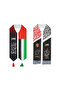 2025 UAE National Day 2-Pack Scarf Set Satin & Arabic Design Neck Scarves for Men & Women
