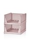 Set of 3 White Multi-Purpose Sliding Shelves for Clothing and Home Accessory Organization - 4