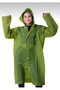 Unisex Women-Men Waterproof Windproof Raincoat with Snap Fasteners Hooded - 2