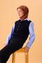 Viscose Blended Velora Scarf Orange-Cream Tile Baby Blue Patterned Tok Duruşlu 90X90 - 4