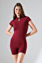 Women's Short Sleeve Zippered Sea/Pool/Sports Jumpsuit with Cup/Insert Holder Available - 5