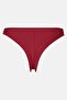 Women Brand Logo String Lace Panty, Maroon - 3