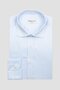 Bb Club Oscar Poplin Cotton Slim Fit Light Blue Classic Collar Men's Straight Shirt - 2