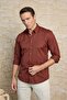 Velvet Look Cotton Slim Fit Men's Shirt - 4