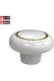 Modern Furniture Handle Knobs Cabinet Drawer Pulls (12, PVC WHITE) - 4