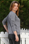 Gray Melange Round Neck Long Sleeve Stone Trock Casual Knitwear Sweater 65 60 - 8