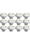 Modern Furniture Handle Knobs Cabinet Drawer Pulls (12, PVC WHITE)