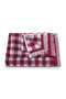 Gracia 100% Cotton Yarn Dyed Bath Towel Set 3-Piece 70X140/40X70/30X30 Burgundy - 3
