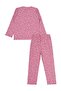 Civil Girl's Floral Patterned Pajama Set |   Camisole Long Sleeve |   School Nursery and Daily Use - Pink - 3