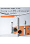 2 in 1 Aluminum Keychain – Cleaning Brush + Sim Card Needle Otgfr - 6