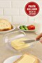 Transparent Plastic Butter Dish Cheese Storage Container 18.5X13X6.5 cm – Leakproof & Hygienic with Lid - 3