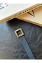 Patterned Square Gold Buckle Women's Belt Waist Belt Coat Belt Dress Belt Pants Belt - 3