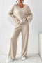 Unisex Black Textured Interlock Fabric Tracksuit Set – Comfortable Home and Casual Wear - 3