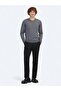 Ki̇p Crew Neck Plain Knit Wool Blend Sweater 1685-26K - 5