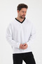 V-Neck Long Sleeve Comfortable Fit T-Shirt - 4