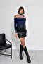 Pack of 3 - Madonna Collar Long Sleeve Ribbed Knit Sweater - 6