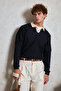 Men's Polo Neck Nopeli Oversized Knitwear Sweater