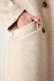 Double Breasted Lapel Pocket Detailed Cashmere Beige Coat 13300 - 3