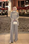 Women's Silvery Double Suit Gray - 3