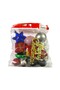 Christmas Decorations 12-Piece Mixed Pack Set Multi-Color 3-6cm Ornaments - 5