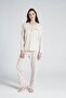 1711 Women's Button-Down Collar Long Sleeve Pajama Set