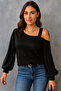 Women's Off-Shoulder Black Casual Blouse Editor's Picks - 2