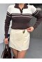 Women's Accessory Detailed Skirt with Shorts Inside - 2