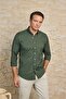 Button-Down Collar Oxford Stretch Fabric Slim Fit Men's Shirt