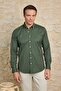 Button-Down Collar Oxford Stretch Fabric Slim Fit Men's Shirt - 5