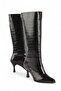Rakow Crocodile Patterned Women's Heeled Boots - 4