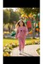 Girl's Winter Tracksuit Set Sweatshirt Bottom Cotton Three Thread Fleece-Lined Purple Casual Combination 3-4-5-6-7 Years Old - 2
