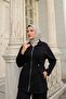 Women's Zippered Tie-Up 2-Piece Hijab Set - 6