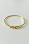 Zircon Stone Steel Handcuff Bracelet - 2