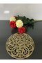 Brass Cast Iron Wicker Large Trivet Teapot Stand Presentation