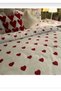 Heart Pattern Double Size Duvet Cover Set - 2